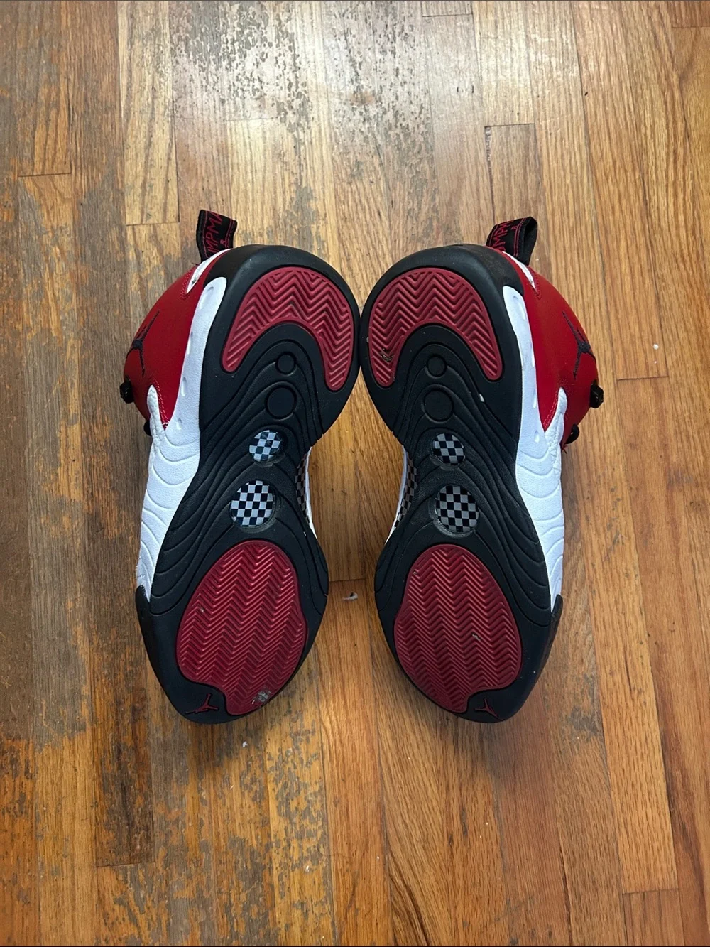 JORDAN Jumpman Pros Black Varsity Red Basketball Sneakers